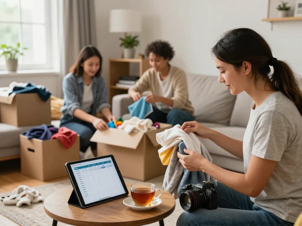 Entrümpelungsservice in Münster hilft Hausbesitzern, ein Wohnzimmer zu entrümpeln und zu organisieren und zeigt einen effizienten professionellen Service.