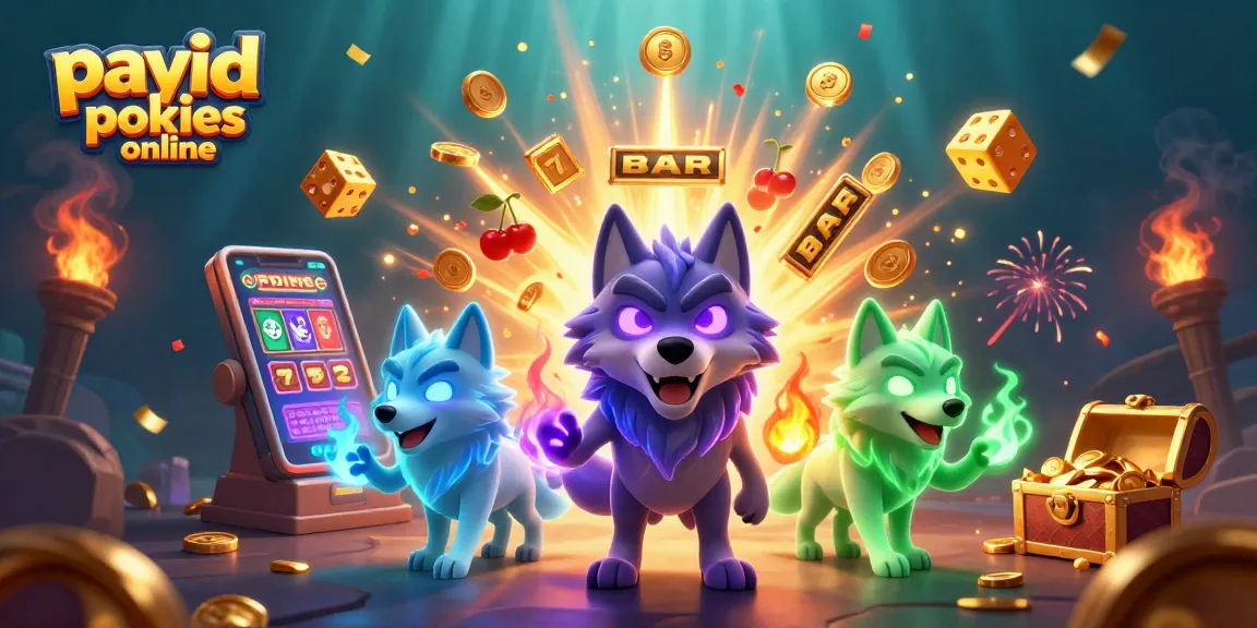 Win at payid pokies online with a thrilling jackpot explosion of coins and vibrant game elements.