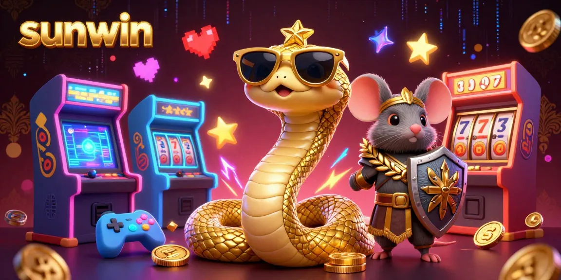 Experience thrilling gameplay with Medusa and a warrior in sunwin's vibrant gaming illustration.