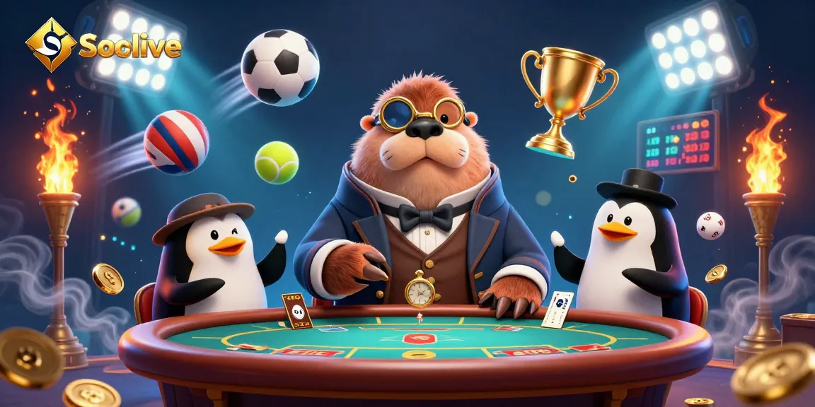 Socolive provides dynamic sports betting experiences with vibrant 3D characters and action elements.
