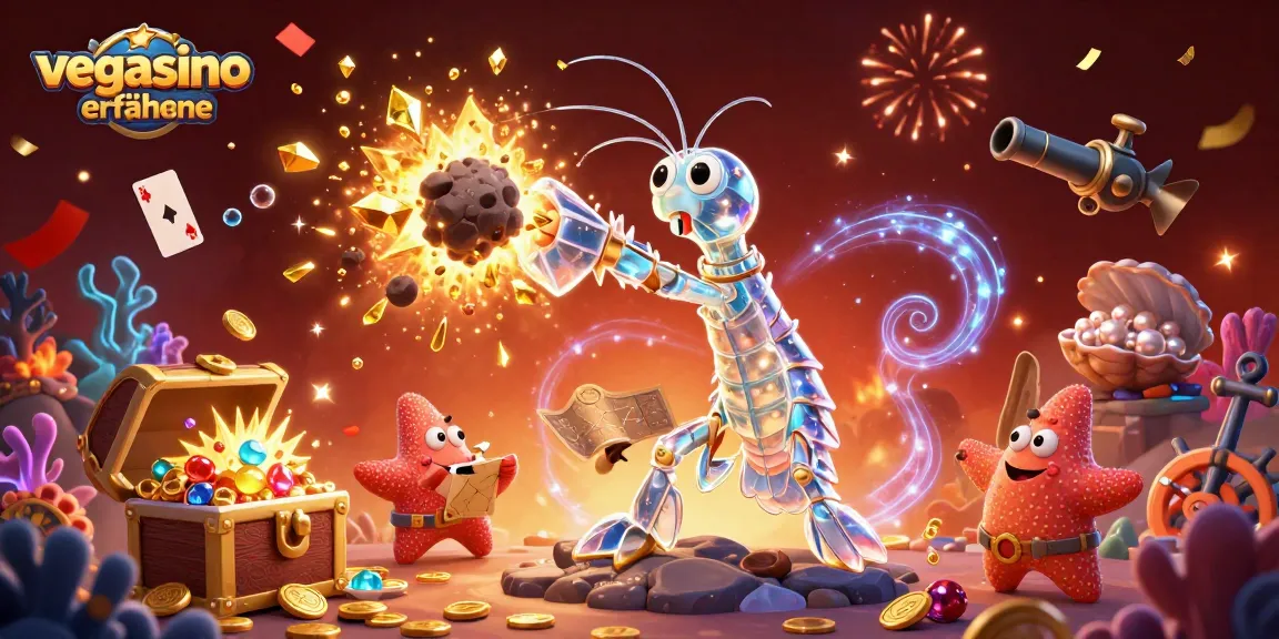 Engage with vegasino erfahrungen through a high-energy casino-themed illustration showcasing vibrant characters and gaming elements.