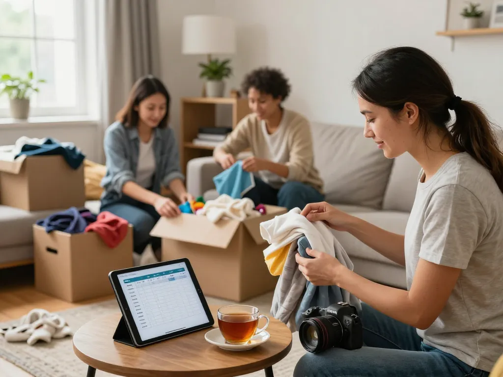 Entrümpelungsservice in Münster hilft Hausbesitzern, ein Wohnzimmer zu entrümpeln und zu organisieren und zeigt einen effizienten professionellen Service.