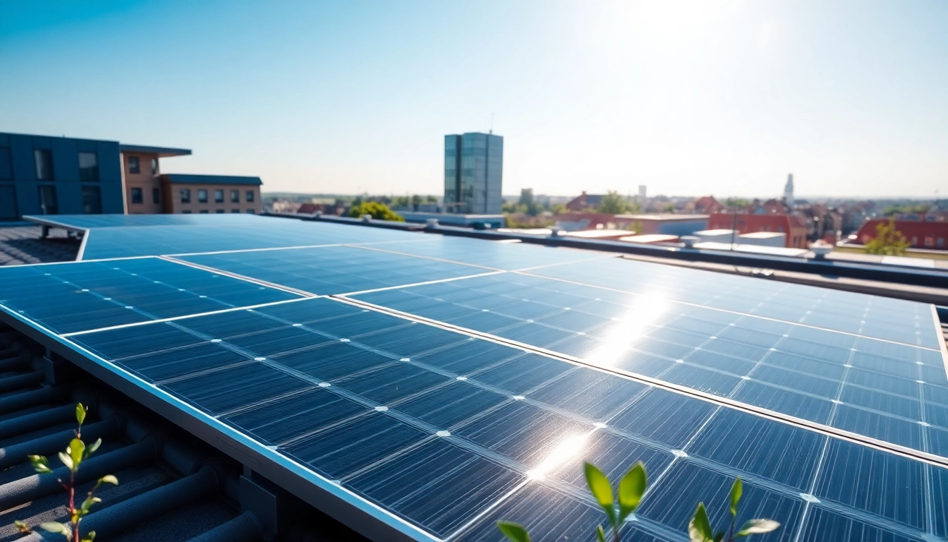 Efficient Pv anlagen wien auf einem modernen Dach in Wien installiert.